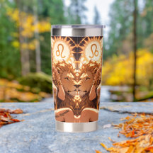 Leo Zodiac Tumbler Personalized Astrology Gift