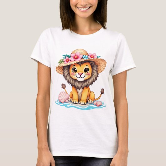 Leoa [Theme] Camiseta Feminina Design Brasil Prese Tシャツ (正面)