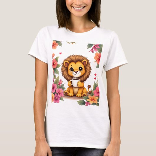 Leoa [Theme] Camiseta Feminina Design Brasil Prese Tシャツ (正面)