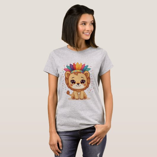 Leoa [Theme] Camiseta Feminina Design Brasil Prese Tシャツ (正面フル)