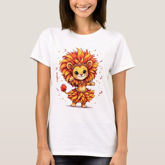 Leoa [Theme] Camiseta Feminina Design Brasil Prese Tシャツ (正面)