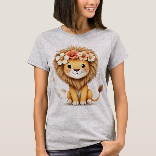 Leoa [Theme] Camiseta Feminina Design Brasil Prese Tシャツ (正面)