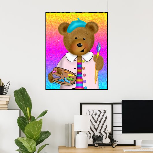 Leobeardo DaVinci ポスター (ホームオフィス)