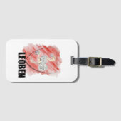 Leoben Wappen Aquarell Steiermark Österreich ラゲッジタグ (正面横)