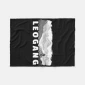 Leogang Austria Mountain Biking Mtb Cycling  フリースブランケット (正面(横))