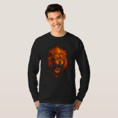León de fuego Camiseta manga larga Tシャツ (正面フル)