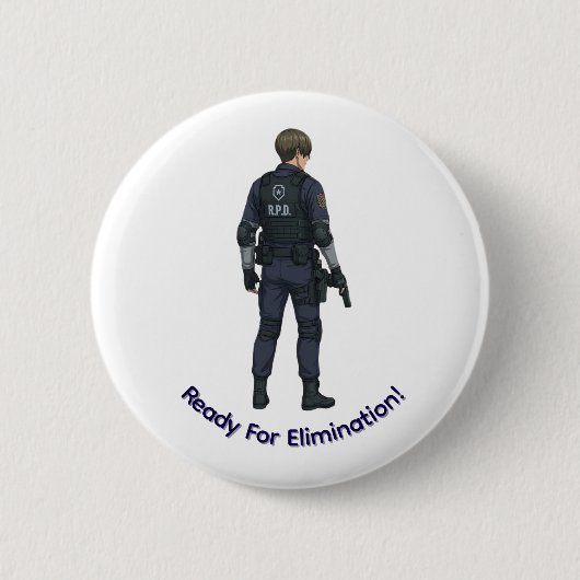 leon kennedy Button 缶バッジ (正面)
