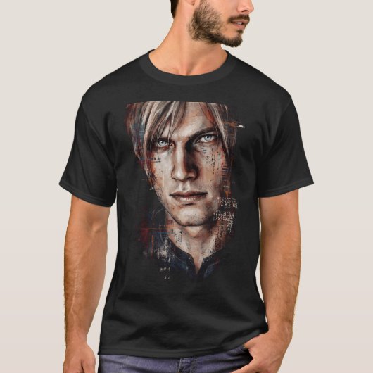 Leon Kennedy Resident Evil 9 Vehicle Traverse Crow Tシャツ (正面)