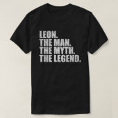 Leon name, Leon The Man The Myth The Legend Tシャツ (デザイン正面)