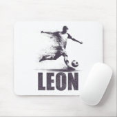 Leon Soccer Boys Personalized First Name Leon マウスパッド (マウス)