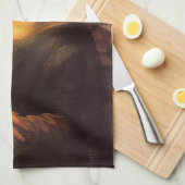 Leonardo Da Vinciモナ・リザ キッチンタオル (四つ折り)