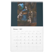 Leonardo da Vinci カレンダー (2月 2027)