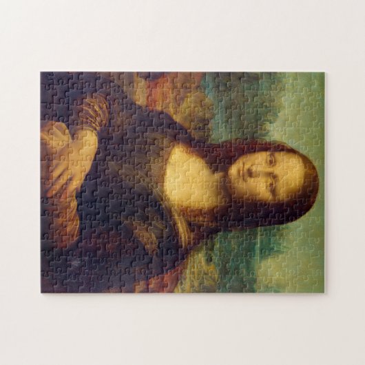 Leonardo Da vinci Mona Lisa for kids ジグソーパズル (横)