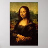 Leonardo Da Vinci - Mona Lisa ポスター | Zazzle.co.jp