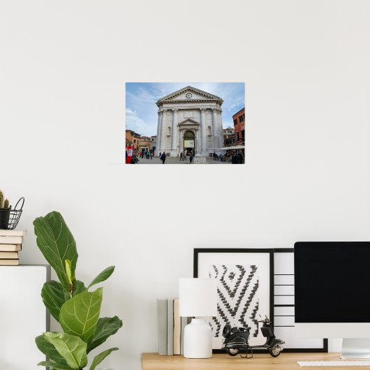 Leonardo da Vinci Museum Venice Italy ポスター (ホームオフィス)