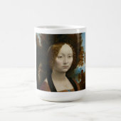 Leonardo da Vinci painting of Ginevra de' Bencimug コーヒーマグカップ (中央)