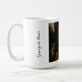 Leonardo da Vinci painting of Ginevra de' Bencimug コーヒーマグカップ (左)