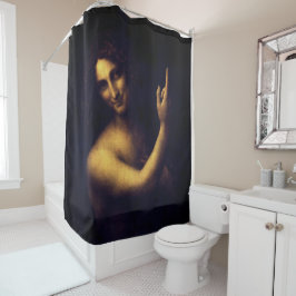 Leonardo da Vinci – Saint John the Baptist シャワーカーテン