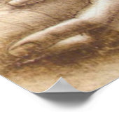Leonardo da Vinci Study of Arms and Hands Poster ポスター (角)