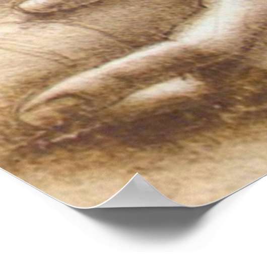 Leonardo da Vinci Study of Arms and Hands Poster ポスター (角)