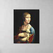 Leonardo da Vinci – The Lady with an Ermine キャンバスプリント (正面)