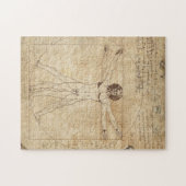 Leonardo Da Vinci The Vitruvian Man ジグソーパズル (横)