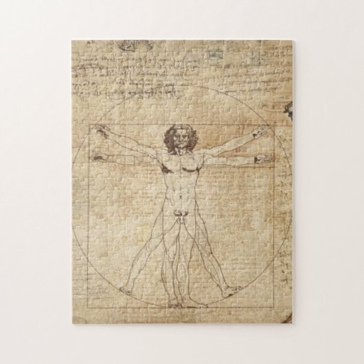 Leonardo Da Vinci The Vitruvian Man ジグソーパズル (縦)