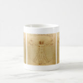 Leonardo da Vinci , Vitruvian Man コーヒーマグカップ (中央)