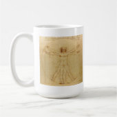 Leonardo da Vinci , Vitruvian Man コーヒーマグカップ (左)