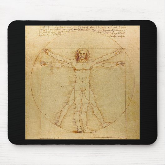 Leonardo da Vinci , Vitruvian Man マウスパッド (正面)
