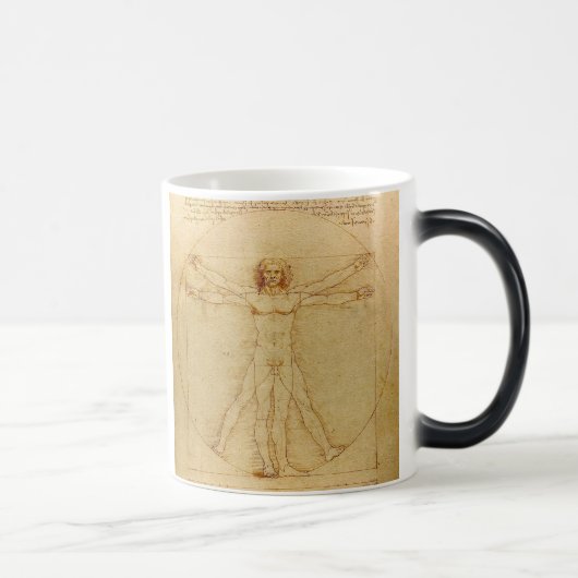 Leonardo da Vinci , Vitruvian Man モーフィングマグカップ (右)