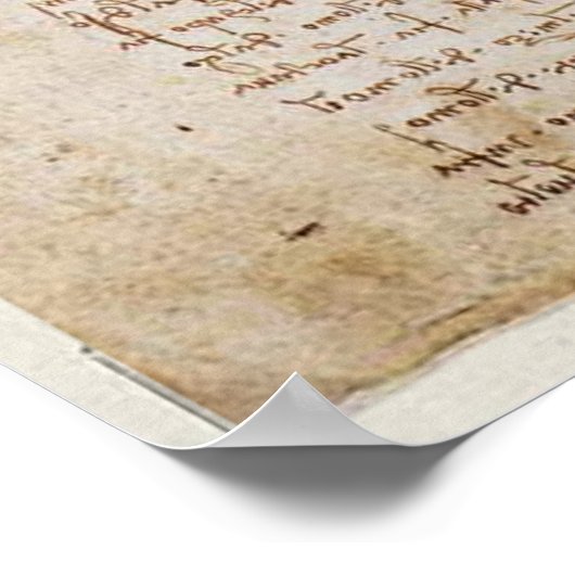 Leonardo da Vinci Vitruvian Man Poster ポスター (角)