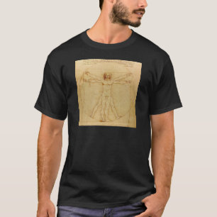 Leonardo da Vinci , Vitruvian Man Tシャツ