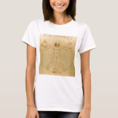 Leonardo da Vinci , Vitruvian Man Tシャツ (正面)