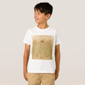 Leonardo da Vinci , Vitruvian Man Tシャツ (正面フル)