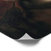 Leonardo da Vinci's Lady with an Ermine  ポスター (角)