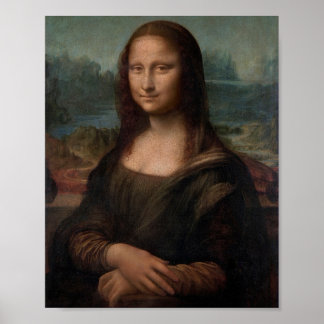 Leonardo da Vinci's Portrait of Mona Lisa ポスター