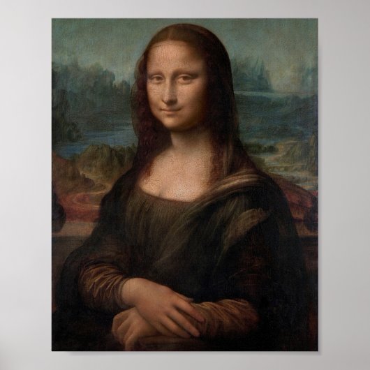 Leonardo da Vinci's Portrait of Mona Lisa ポスター (正面)