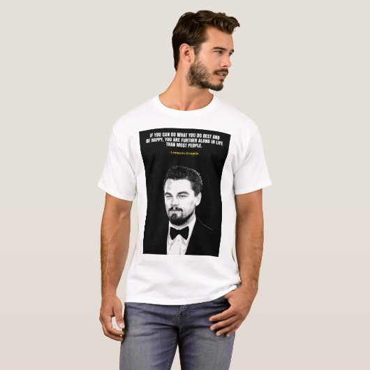 Leonardo Dicaprio quotes T-Shirt Tシャツ (正面フル)