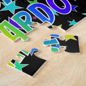 "LEONARDO" First Name, Fun "HAPPY BIRTHDAY" ジグソーパズル (側面)
