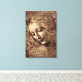 Leonardo La Scapigliata Renaissance Canvas Art キャンバスプリント (インサイチュ (ウッドフロア))