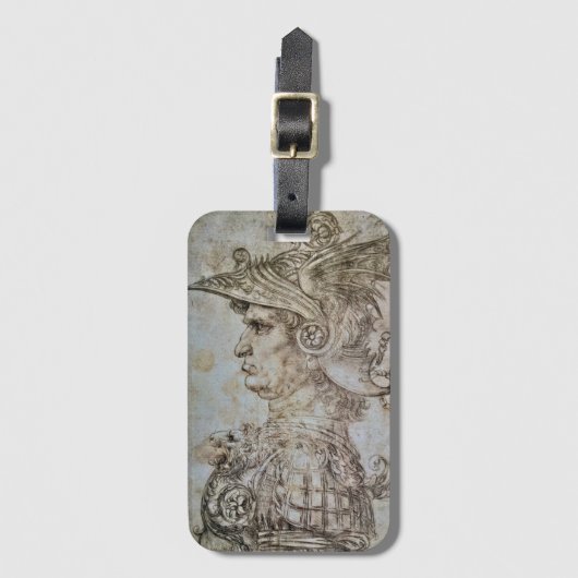 Leonardo’s Helmeted Warrior ラゲッジタグ (正面縦)