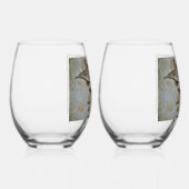 Leonardo's Helmeted Warrior    ステムなしワイングラス (右)