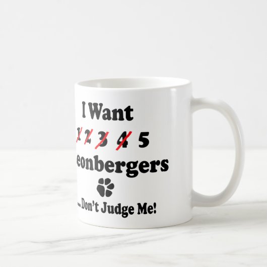 Leonbergerのおもしろいなマグ コーヒーマグカップ (右)