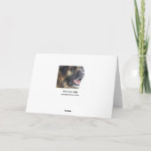 Leonbergerのきらめくクリスマスカード シーズンカード (裏面)