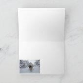 Leonbergerのきらめくクリスマスカード シーズンカード (内部)