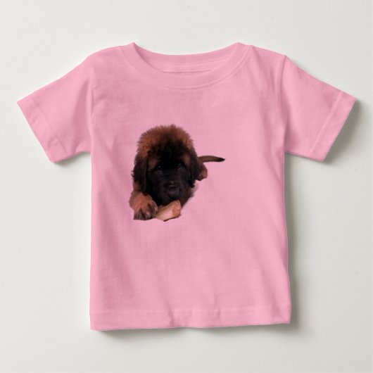 leonbergerの子犬 ベビーTシャツ (正面)