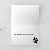 Leonbergerの悔やみや弔慰カード カード (内部)