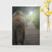 Leonbergerの悔やみや弔慰カード カード (黄色い花)