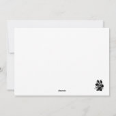 Leonbergerはクリスマスに平らな休日カードを救います シーズンカード (裏面)